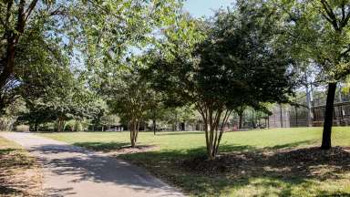 Part of the Greenway trail running through Baileywick Park.