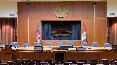 Photo of City Council chambers