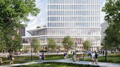 Rendering of new Civic Tower.