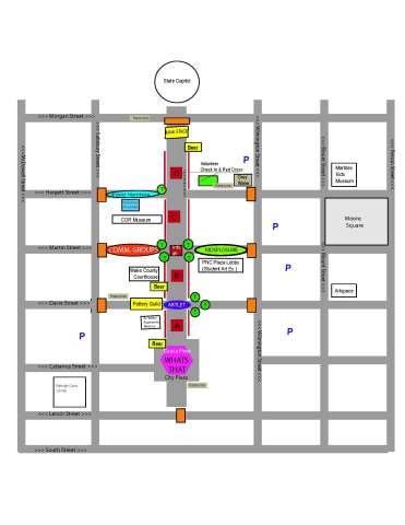 site plan map drawing for event