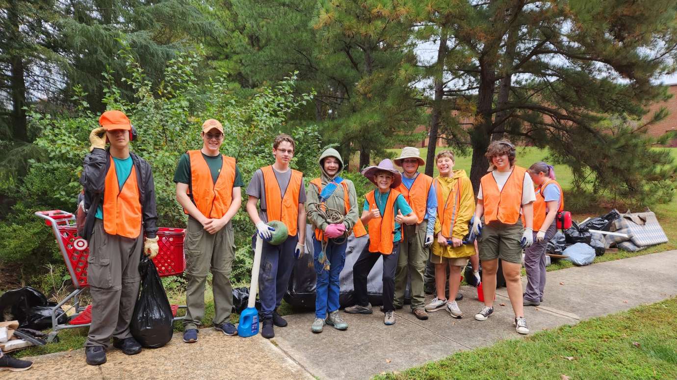 Boy Scout Troop 214 Cleanup Volunteers