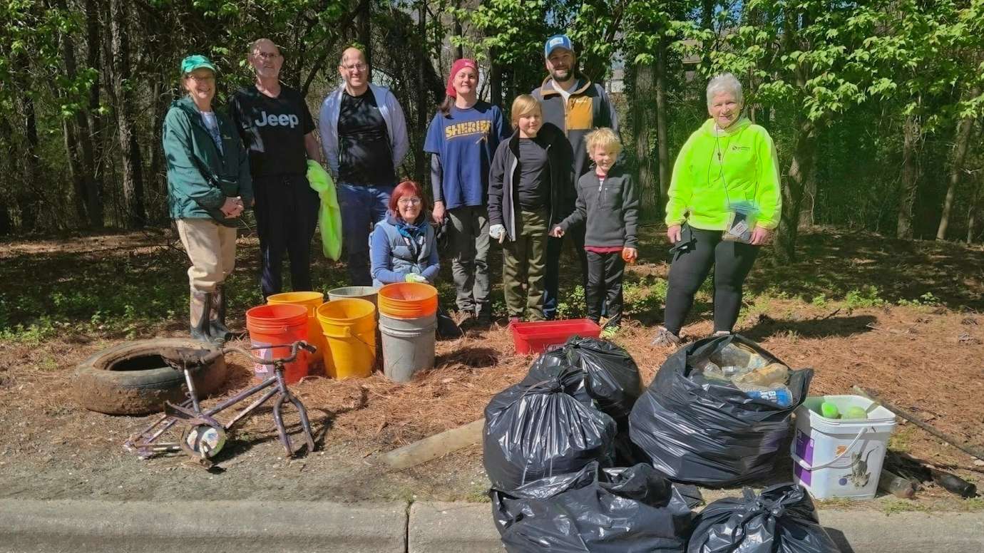 Wake County Audubon Society Cleanup Volunteers