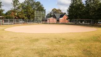 An outdoor youth baseball field at Method Road Park