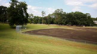 A large softball field at Fletcher Park