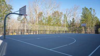 outdoor basketball courts at Baileywick park