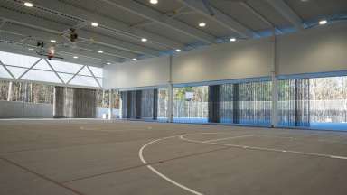 the covered sports courts at Baileywick