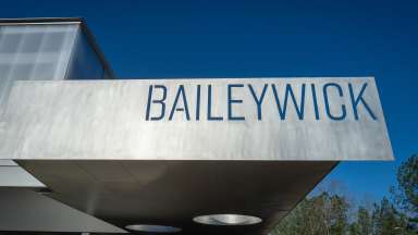 an image of the new buidling sign at Baileywick