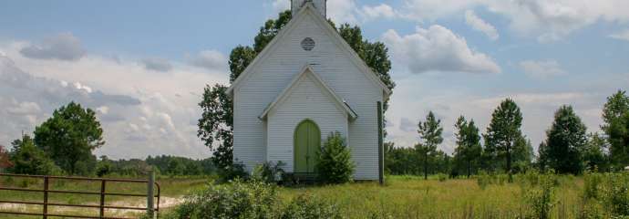 Oaky Grove Methodist Church, ca. 1910. Photo courtesy of Triangle Land Conservancy.