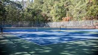 Several tennis courts at Kentwood Park