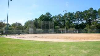 Baseball field diamond at Spring Forest Road Park
